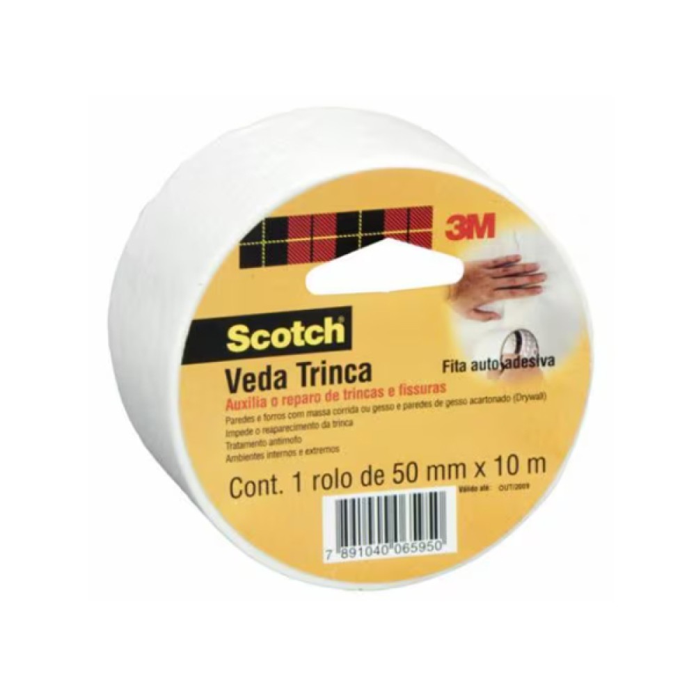 Fita Veda Trinca 3M Scotch 50mm x 10m