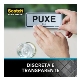 Fita Dupla Face 3M Scotch Fixa Forte Transparente 24mm X 2m