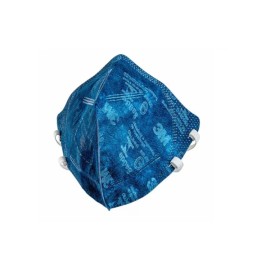 Máscara de Proteção Respiratória Dobrável 3M Azul com Válvula 9822+BR PFF-2(S)