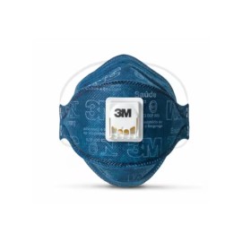 Máscara de Proteção Respiratória Dobrável 3M Azul com Válvula 9322+BR PFF-2(S)