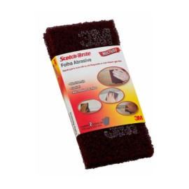 Folha de Acabamento Scotch-Brite 3M Vinho 110 x 225mm