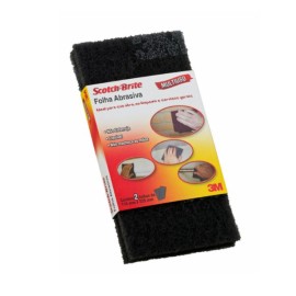 Folha de Acabamento Scotch-Brite 3M Cinza Super fino 110 x 225mm