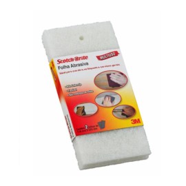 Folha de Acabamento Scotch-Brite 3M Branca Extra fino 110 x 225mm