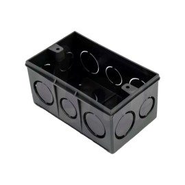 Caixa Luz 4x2 Preto Amanco 22866 Caixa Luz 4x2 Preto Amanco 22866