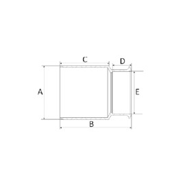Bucha de Redução SN 50x40mm Esgoto Amanco Bucha de Redução SN 50x40mm Esgoto Amanco