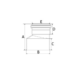 Redução Excêntrica 75x50mm SN Esgoto Amanco Redução Excêntrica 75x50mm SN Esgoto Amanco