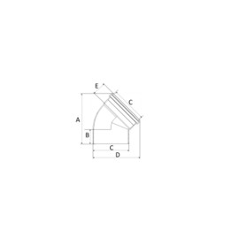 Joelho 100mm 45º Esgoto SN Amanco Joelho 100mm 45º Esgoto SN Amanco