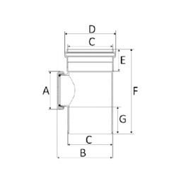 Tê de Redução 150x100mm Esgoto SR Amanco Tê de Redução 150x100mm Esgoto SR Amanco