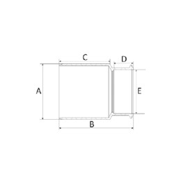 Bucha de Redução SR 50x40mm Esgoto Amanco Bucha de Redução SR 50x40mm Esgoto Amanco