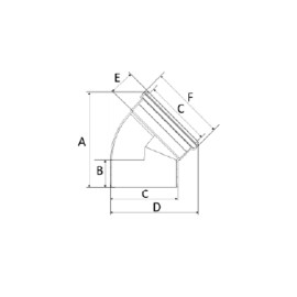 Joelho 40mm 45° Esgoto SR Amanco Joelho 40mm 45° Esgoto SR Amanco