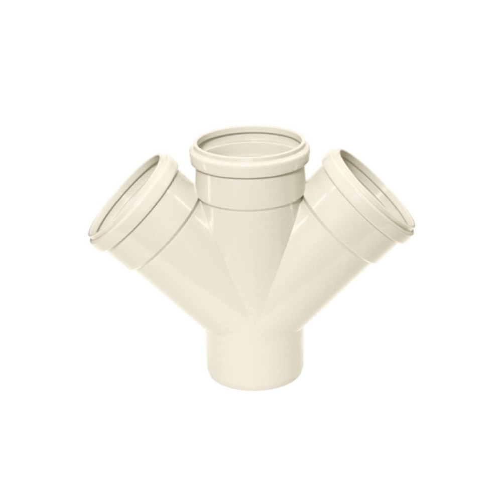 Junção Dupla 100mm Esgoto SR Amanco Junção Dupla 100mm Esgoto SR Amanco