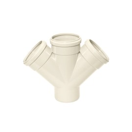 Junção Dupla 100mm Esgoto SR Amanco Junção Dupla 100mm Esgoto SR Amanco