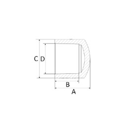 Cap 73mm CPVC Amanco Cap 73mm CPVC Amanco