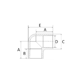 Joelho 89mm 90° CPVC Amanco Joelho 89mm 90° CPVC Amanco