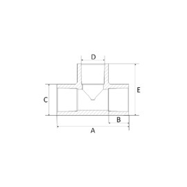 TÊ 114mm CPVC Amanco TÊ 114mm CPVC Amanco