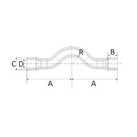 Curva de Transposição 15mm CPVC Amanco Curva de Transposição 15mm CPVC Amanco