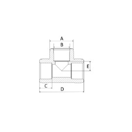 TÊ 32mm PPR Amanco TÊ 32mm PPR Amanco