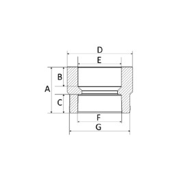 Bucha de Redução 50x40mm PPR Amanco Bucha de Redução 50x40mm PPR Amanco