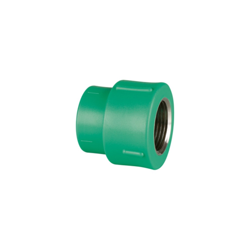 Conector Fêmea/Fêmea 40mm1 1/4” PPR Amanco Conector Fêmea/Fêmea 40mm1 1/4” PPR Amanco