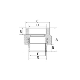 Conector Fêmea/Macho 75mm 2 1/2” PPR Amanco Conector Fêmea/Macho 75mm 2 1/2” PPR Amanco