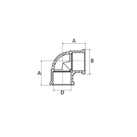 Joelho 110mm 90° Marrom Soldável Amanco Joelho 110mm 90° Marrom Soldável Amanco