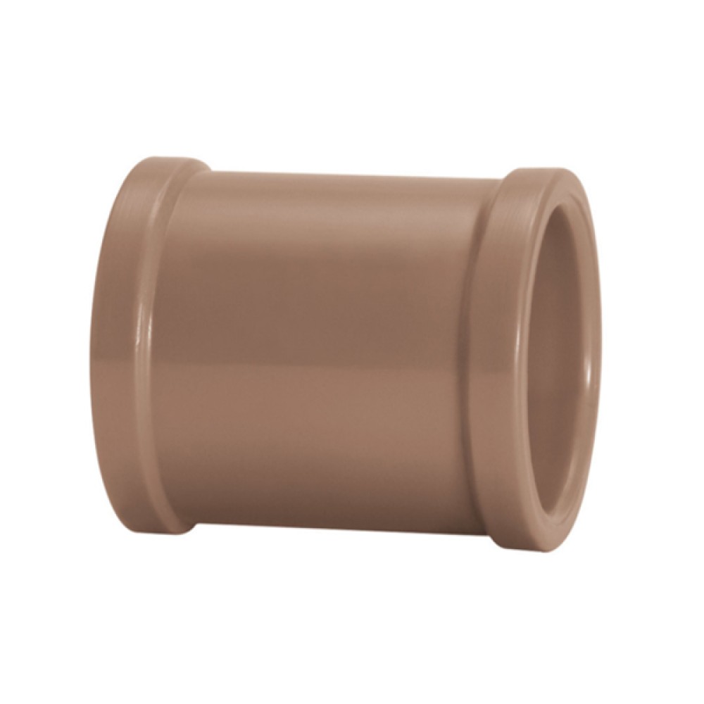Luva Simples 110mm Marrom Soldável Amanco Luva Simples 110mm Marrom Soldável Amanco