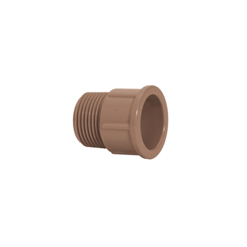 Adaptador curto c/ rosca 40mm1 1/4' Marrom Soldável Amanco Adaptador curto c/ rosca 40mm1 1/4' Marrom Soldável Amanco