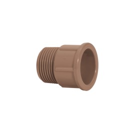 Adaptador curto c/ rosca 50mm 1 1/2' Marrom Soldável Amanco Adaptador curto c/ rosca 50mm 1 1/2' Marrom Soldável Amanco