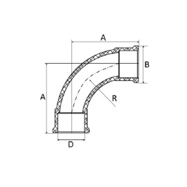 Curva 20mm 90º Marrom Soldável Amanco Curva 20mm 90º Marrom Soldável Amanco