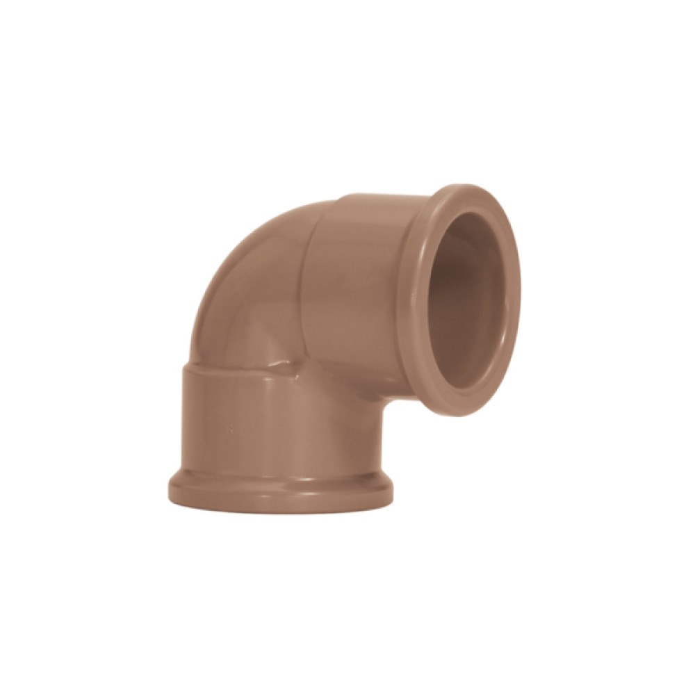 Joelho 85mm 90° Marrom Soldável Amanco Joelho 85mm 90° Marrom Soldável Amanco