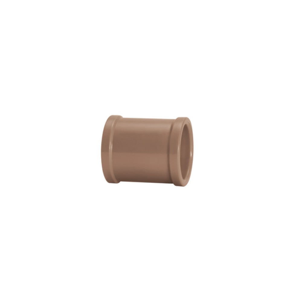 Luva Simples 25mm Marrom Soldável Amanco Luva Simples 25mm Marrom Soldável Amanco