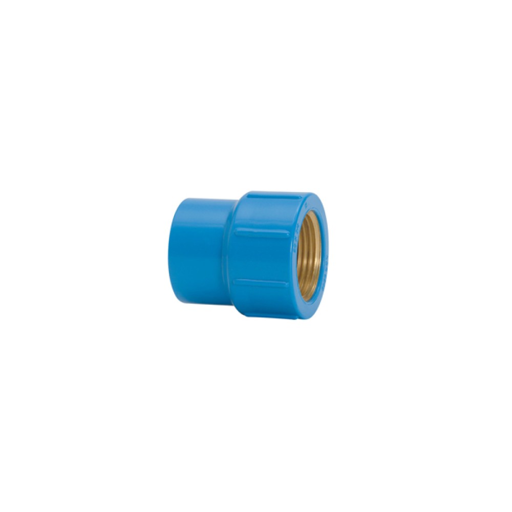 Luva c/ Rosca de Latão 20mm1/2' Azul Soldável Amanco Luva c/ Rosca de Latão 20mm1/2' Azul Soldável Amanco