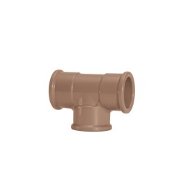 Tê 50mm Marrom Soldável Amanco Tê 50mm Marrom Soldável Amanco