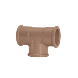 Tê 75mm Marrom Soldável Amanco Tê 75mm Marrom Soldável Amanco
