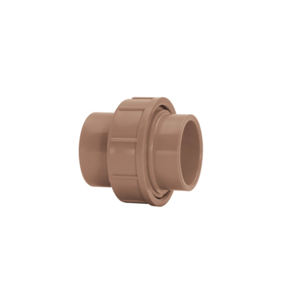 União 60mm Marrom Soldável Amanco União 60mm Marrom Soldável Amanco