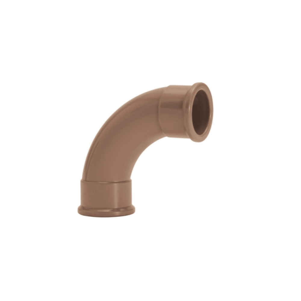 Curva 75mm 90º Marrom Soldável Amanco Curva 75mm 90º Marrom Soldável Amanco