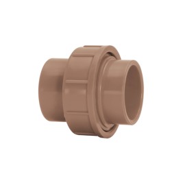 União 110mm Marrom Soldável Amanco União 110mm Marrom Soldável Amanco