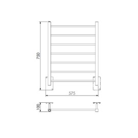 Toalheiro Térmico Fio Oculto Grande Quada Bivolt Premium Cobre Polido 19.TQ04.CP