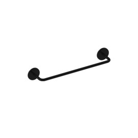 Toalheiro 30cm Round Preto Brilhante Metalworks By Crismoe 07.RD02.PB