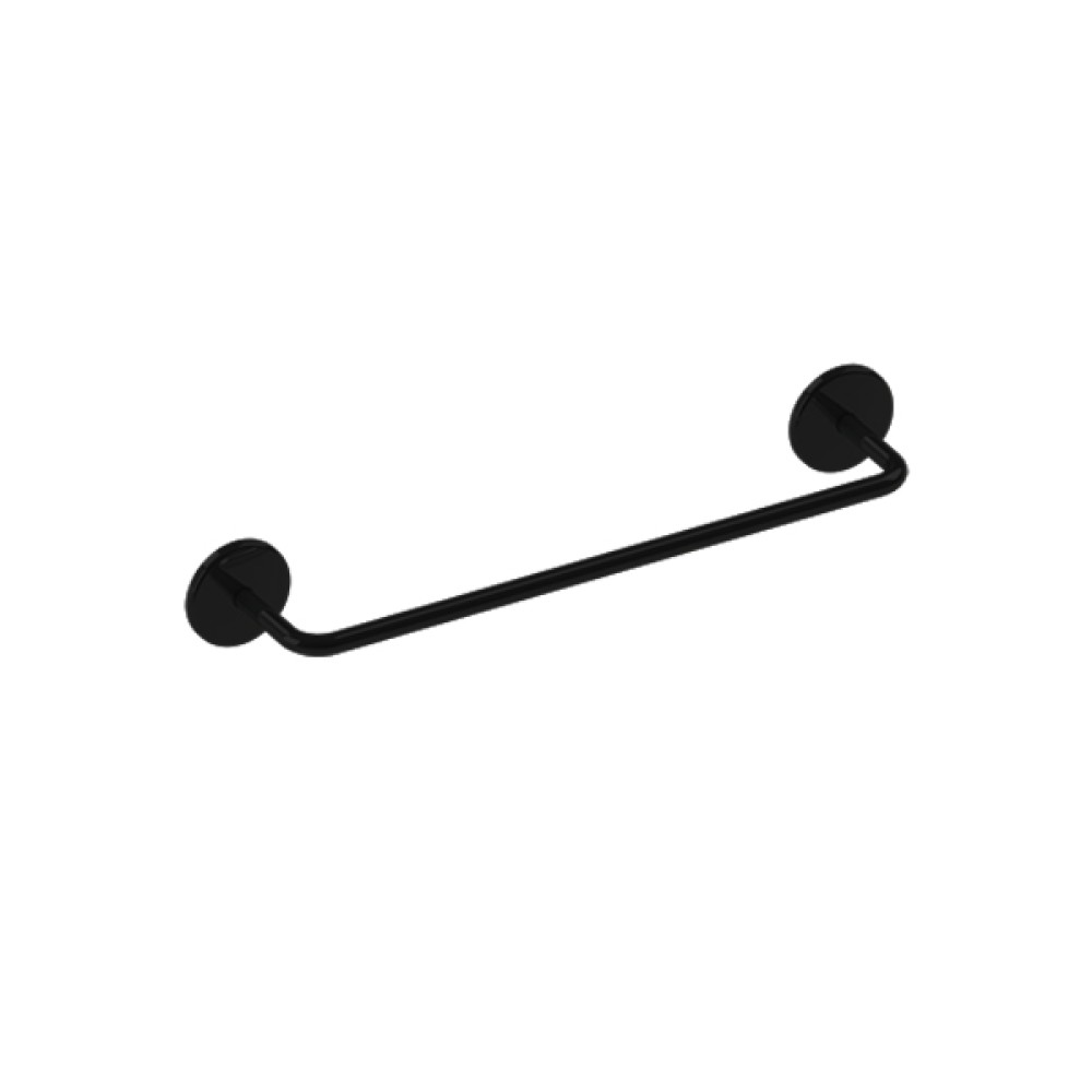 Toalheiro 45cm Round Preto Brilhante Metalworks By Crismoe 07.RD03.PB