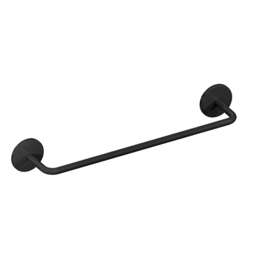 Toalheiro 60Cm Round Preto Brilhante Metalworks 07.RD04.PB Toalheiro 60Cm Round Preto Brilhante Metalworks 07.RD04.PB