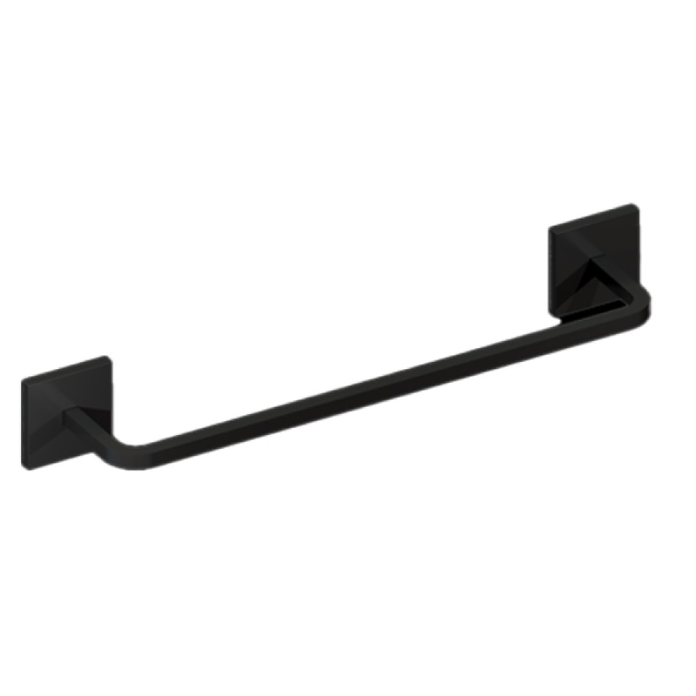 Toalheiro Quada 60 cm Preto Fosco Metalworks By Crismoe 07.QD04.PF
