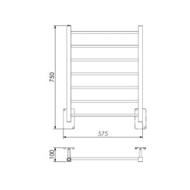 Toalheiro Termico Fio Oculto Grande Quada Premium Cortem 19.TQ04.CT