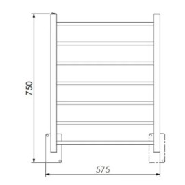 Toalheiro Térmico Fio Oculto Grande Quada Bivolt Premium Grafite Escovado 19.TQ04.GE
