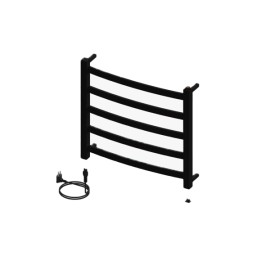 Toalheiro Térmico Fio Aparente Pequeno Sapphire Premium Preto  Brilhante 19.TS01.PB