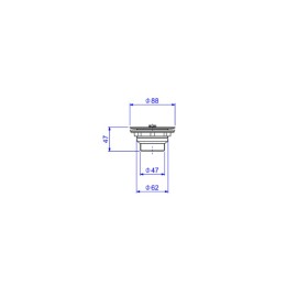 Válvula Red Gold Escoamento Pia Cozinha 3.1/2 Deca 1623.GL.RD