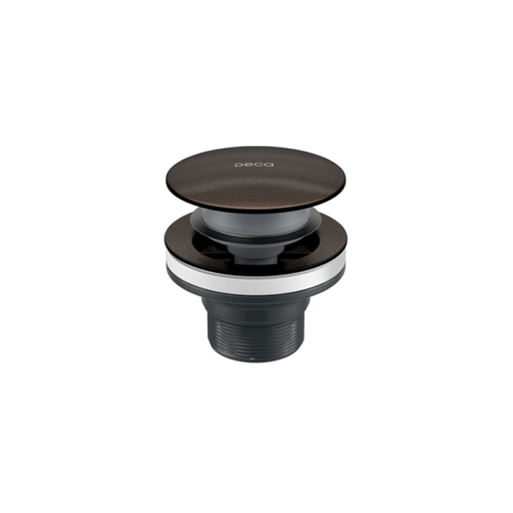 Válvula Click Escoamento Lavatório e Cubas Deca Marrom Matte 1601.MR.CLI.MT