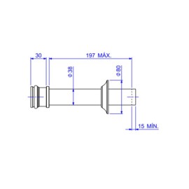 Tubo de Ligação Summer Gold para Bacia Convencional Deca 1968.SM.MT