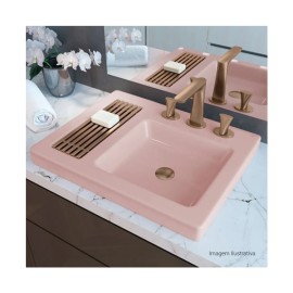 Kit com Grelha, Válvula e Conector Corten Matte Deca 2013.CT.MT
