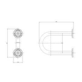 Barra Lateral Fixa 30 Cm Conforto Aço Polido Deca 2373.I.030.POL